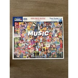 White Mountain Puzzles Music 1000 Piece Jigsaw Puzzle 24x30 James Mellett USA